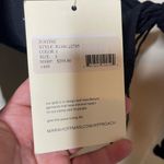 Mara Hoffman NWT Justine Twist-Front Cropped Blouse in Black sz L Photo 3