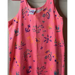 Vintage‎ USA Cotton 90S Pink Sundress Swimsuit Cover Up Fish Sailboats Sz Medium Photo 2