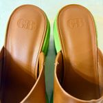 Gianni Bini GB End Game Lug Sole Leather Clogs Tan/Green Size 8 Photo 8
