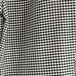 Loft Ann Taylor  black / white checked 100% silk seersucker cropped pants size 2 Photo 2