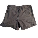 Athleta  Marin 5" Board Shorts Womens XS Gray Striped‎ Drawstring Swim Photo 2