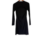 Walter Baker NWT   Long Sleeve Crew Neck Dress  Black Open Back Photo 8
