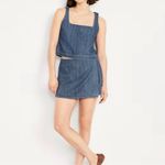 Old Navy  Denim Tank Cropped Blue Minimalist Size Medium Photo 1