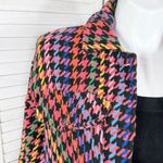 Spoon Jeans Houndstooth Tweed Rainbow Multicolor Shacket 1X Trucker Button Photo 4