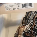 Kobi Halperin Jaylynn Gold Crochet Formal Dress Brown Size 6 Photo 4