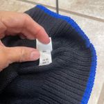 St John Collection Black Blue Knit Zip Up Collared Sweater Cardigan Size 6 lady Photo 7