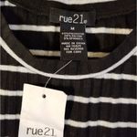 Rue 21 NWT!  Black White Striped Ribbed Knit Form Fitting Dress Size Medium Photo 8