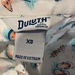 NWT Duluth Trading Company Women’s Printmaker Lightweight Popover Shirt Blue Size XS Photo 4