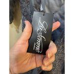 La Femme  SLATE Women's Tulle‎ Gown with Lace Applique and Illusion Top 29226 Photo 10