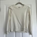 J.Crew Eyelet Ivory Sweatshirt, size Medium Photo 0
