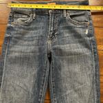 Mother The Outsider Crop Distressed Jeans Crazy Like A Fox Size 25 Blue Photo 7