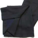 Theory NWT  Vent Demitria in Black Navy Double Knit Slit Flare Trouser Pants 4 Photo 10