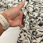 Nanette Lepore NEW Large Wool Blend Jacquard Button Sweater Coat Longline Cream Photo 4