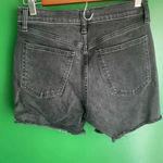Gap CLEARANCE Cutoff Black Denim Jean Shorts 00 24 Hugh Rise 4” EUC Button Fly Photo 2