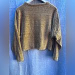 Pull & Bear  boxy gold/yellow velvety sweater-size medium Photo 1