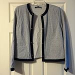 Tommy Hilfiger New Contrast-Trim Open-Front Jacket Large Photo 0