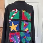 Vintage patchwork Christmas designs mockneck Black Size L Photo 5