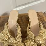Loeffler Randall  Emilia Knot Slide Sandal in Gold Size US 7 Photo 4