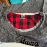 Let’s Get Cozy Mama Bear Long Sleeve comfy tee Top Gray Size L Photo 9