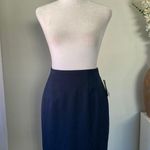 NWT Vintage ‘90s CC Courtenay Navy Blue Wool Skirt Size 6P Photo 0