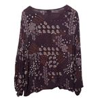 Rue+ Women Top 2X Purple Floral Babydoll Y2K Peasant Whimsigoth Fairy Grunge Photo 1