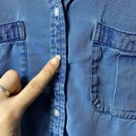 Banana Republic  Dillon Classic Fit Tencel Denim Utility Shirt Blue Sz Small Photo 7