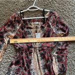 Three Eighty Two Sheer Flowy Snake Skin Print Dress with long sleeves Brown Size M Photo 7