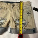 ZC0 Thrashed Bleach Destroy Roll Jean Shorts 0 Grunge Festival Y2K Punk Rocker Blue Photo 4