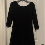 Lush Clothing Lush- Womens Lace Skate Dress black, Deep‎ V Back, Size Medium Photo 0