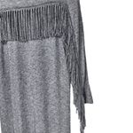 Zadig & Voltaire Winter Fringes Wool/Angora Blend Mini Dress in Grey Photo 9