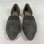 Eileen Fisher  Grey Size 9 Flute Suede D’Orsay Flat Pointed Toe Leather Neutral Photo 1
