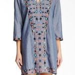 Anthropologie Corey Lynn Calter Ursula Chambray Beaded Embroidered Mini Dress Photo 8