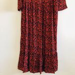 ZARA  Red & Black Animal Print Dress - S Photo 10