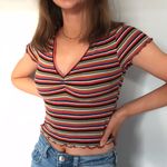 Tilly's Striped Crop Top Photo 0