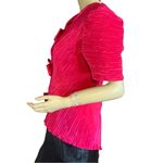 VINTAGE 1980'S KAREN LAWRENCE BY MATTHEW FUCHSIA PINK BOW ACCENT BLOUSE (12) Photo 5