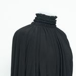 Norma Kamali . New! Black Turtle Peasant Top Photo 8