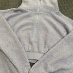 BDG New Leaf Quarter-Zip Cropped Sweatshirt NWT Size M - Lavender Photo 5