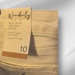 Wonderly  Mid-Rise Skinny Crop White Jeans nwt‎ Photo 6