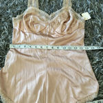 Vintage new with tags night romper slip by Jenelle of California size 32 nude Tan Photo 9