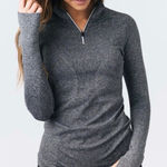 Zyia Fog Performance 1/4 Quarter Zip Pullover Jacket Size M Photo 0