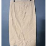 VTG Of Khakis Long Chino Skirt Maxi Slit Minimalist Khaki Tan Large Y2K Photo 2