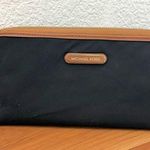 Michael Kors Kempton Black Nylon Continental Zip Wallet Photo 0