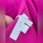 LBV Crepe Pleated Day Dress in fuschia size 6 Pink Photo 12
