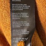 Anthropologie  Mustard Yellow Joy Wool Blend Fringe V-Neck Sweater Size MP Photo 7