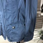 Style & Co Blue Cotton Canvas Cargo Moto Jacket XS Photo 8