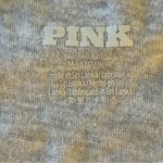 PINK - Victoria's Secret Victoria Secret Pink Shirt Women Size M Gray White Logo Long Sleeve Crew Neck Photo 1