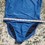 Nike Blue Cutout One-Piece Swimsuit Photo 1