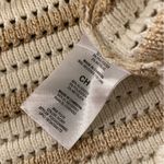 French Connection NWT Size S Ivory Gold Stripe Cotton Blend Sleeveless Knit Top Photo 8