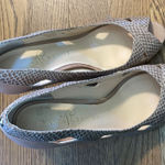 Ivanka Trump Snakeskin Heels | Tan Peep Toe Pumps | Worn Once | Size 6M Photo 0