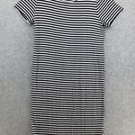 Motherhood  T Shirt Dress Striped Blue White Short Sleeve Midi Size Large Photo 1